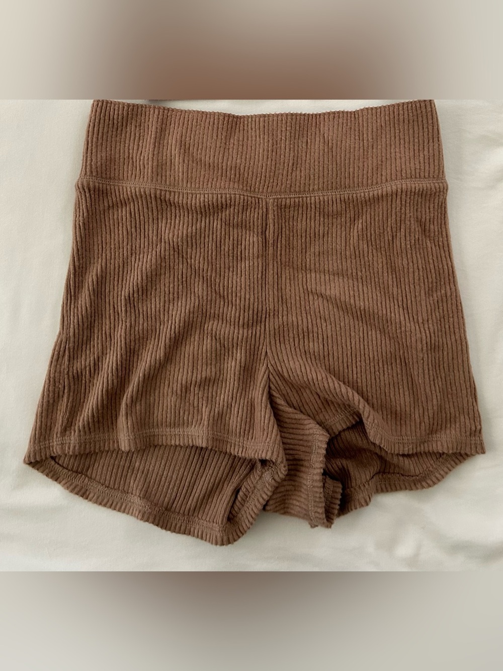 Abercrombie & Fitch Ribbed Brown Lounge Shorts